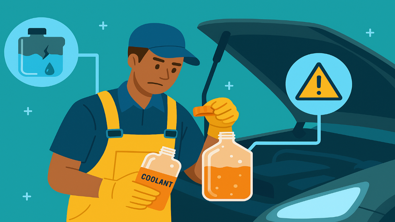 Coolant leak under car passenger side: Fix that