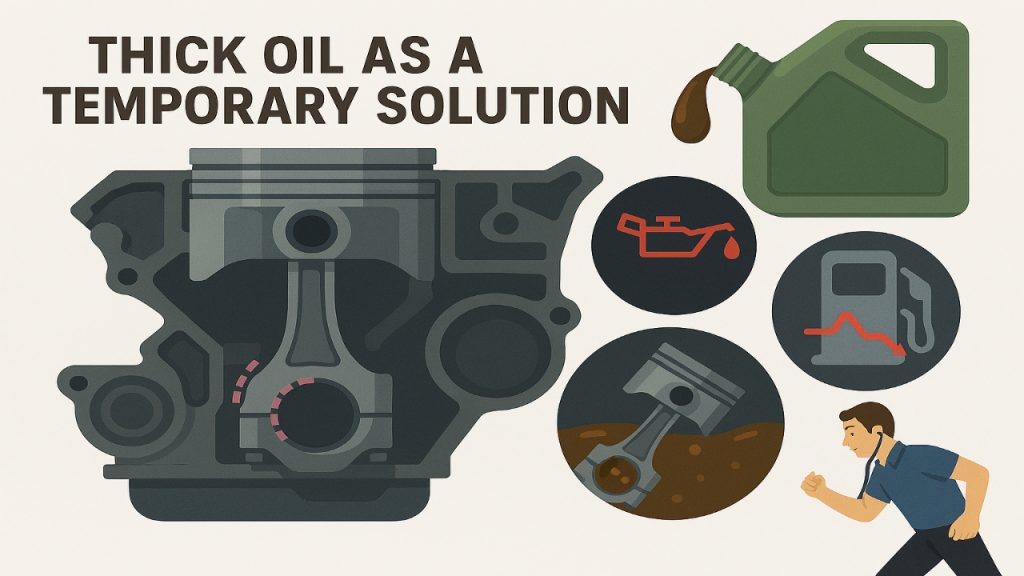 Thick Oil as a Temporary Solution