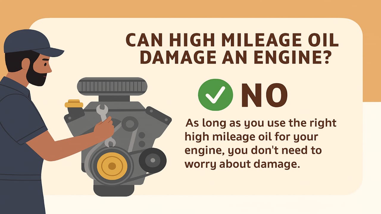 Can high mileage oil damage an engine