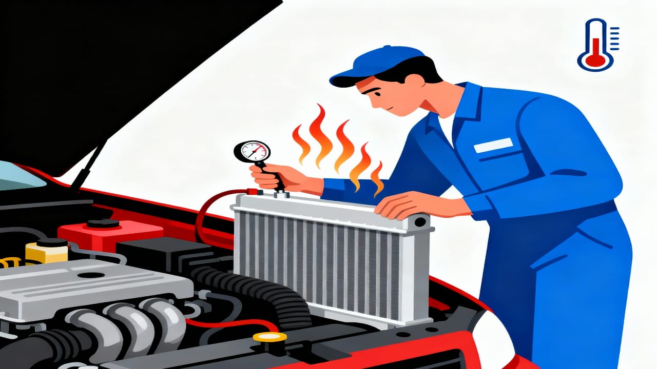 How hot does radiator fluid get