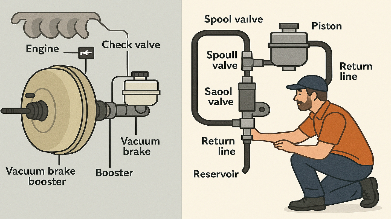Vacuum brake booster vs hydroboost
