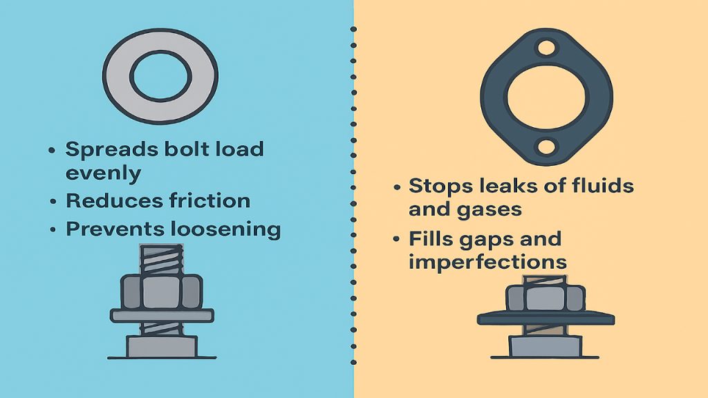 Key Differences Between Washer and Gasket